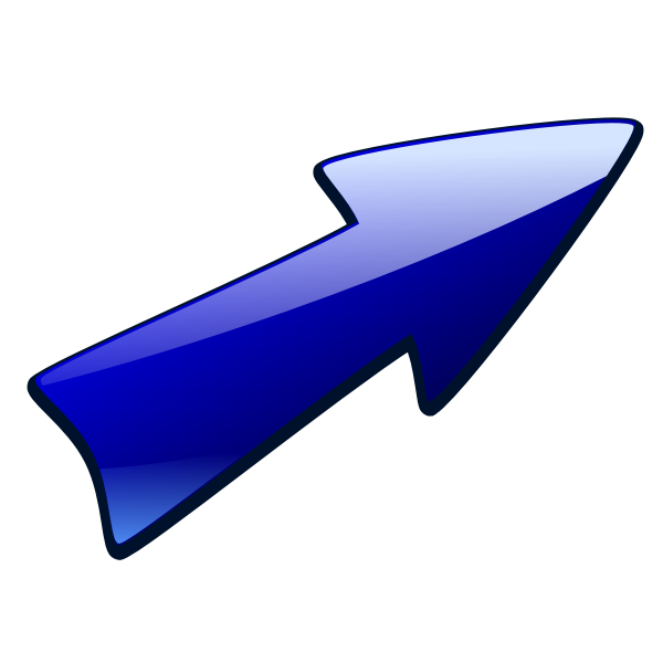 Long blue arrow image