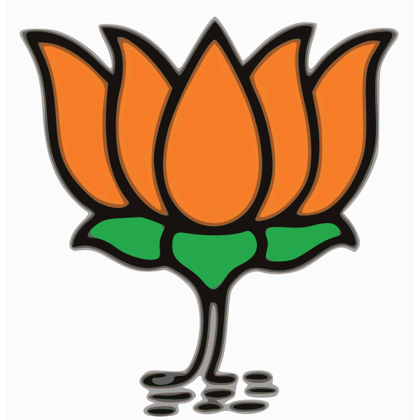 Lotus BJP symbol vector drawing