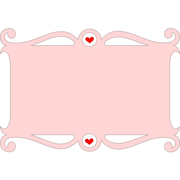 Pink love frame