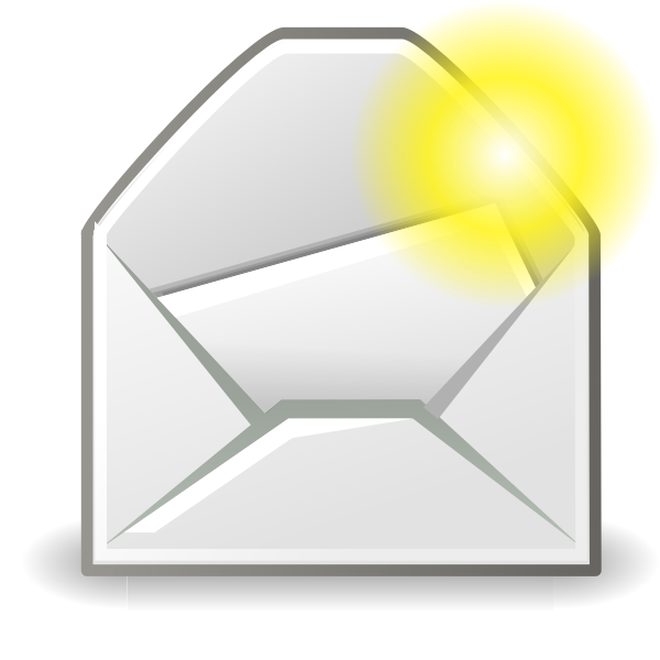 New mail message icon vector illustration