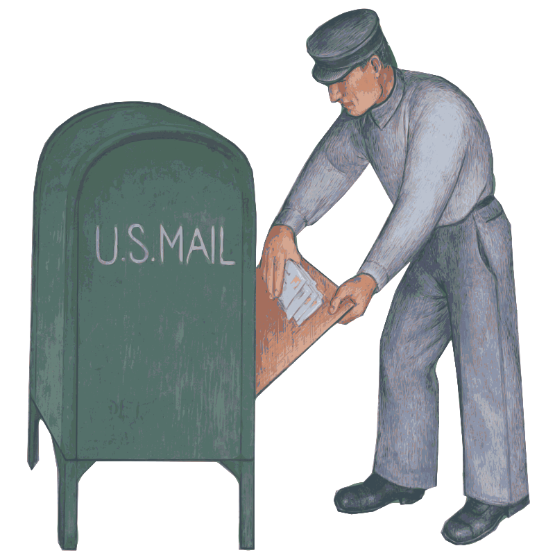 Postal box and mail carrier