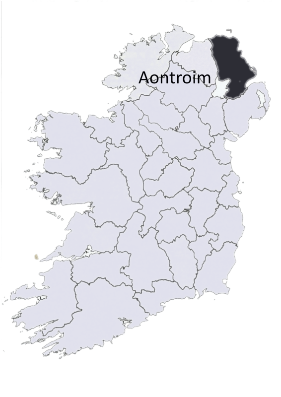 Antrim county map | Free SVG