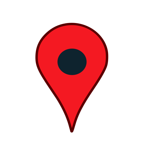 Map location pin in red color