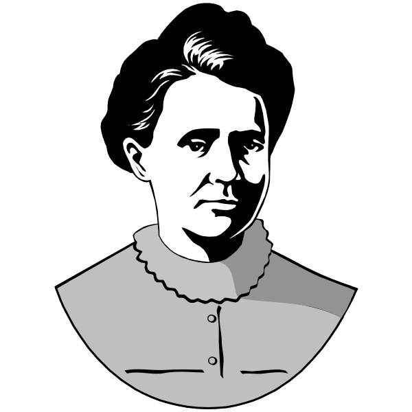 Marie Curie's portrait | Free SVG