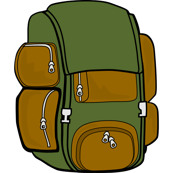 Backpack (Green/Brown)