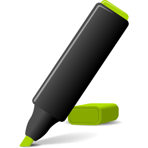 Vector image of green marker
