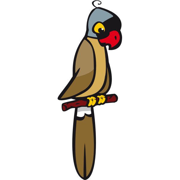 Mascarin parrot vector image