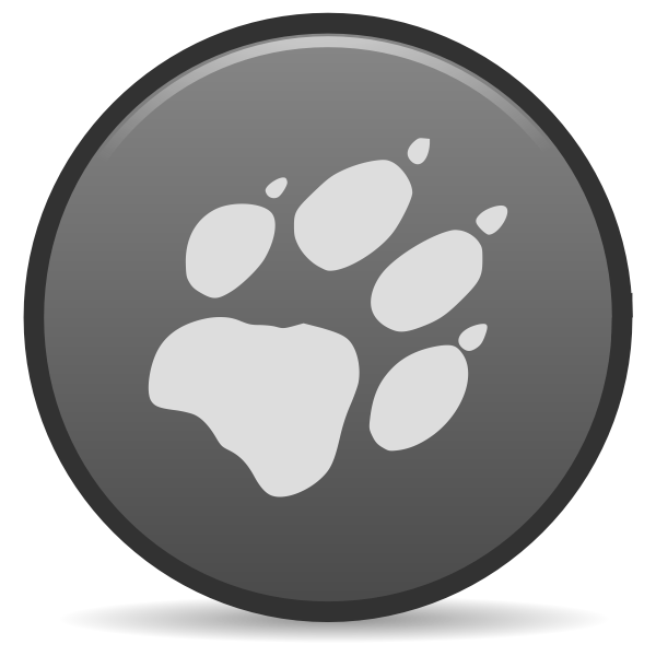 Vector graphics of round claw icon