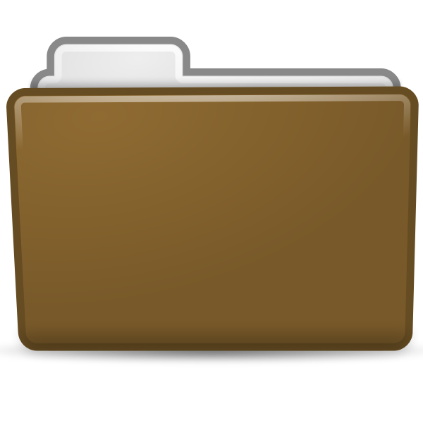 Brown folder