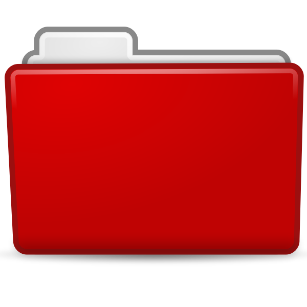 privat sand Pointer Red folder icon | Free SVG