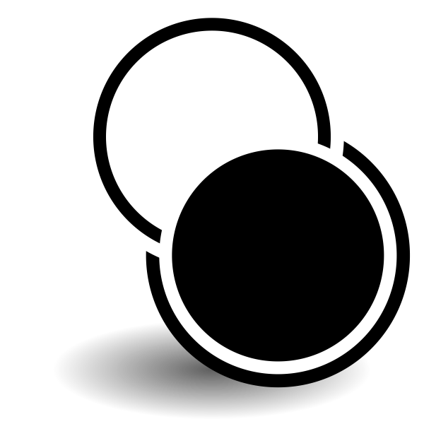 Black and white circles