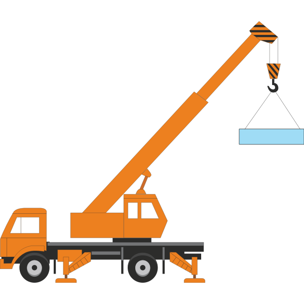 Vector Illustration Of A Crane Free Svg