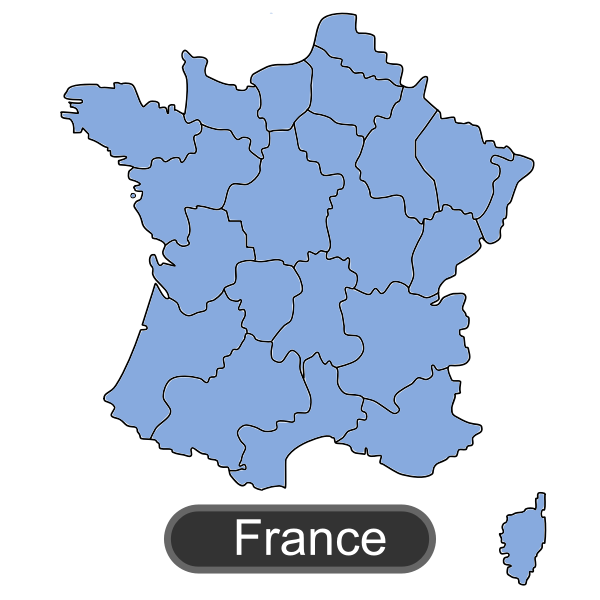 Free Map Of France Map Of France | Free Svg