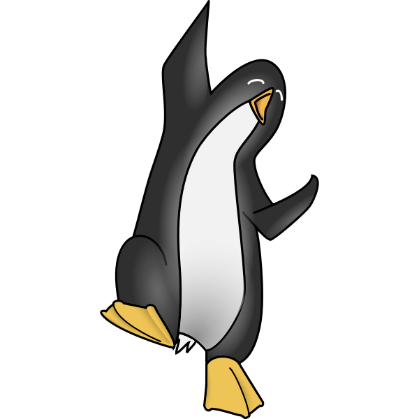 Hapy penguin vector image