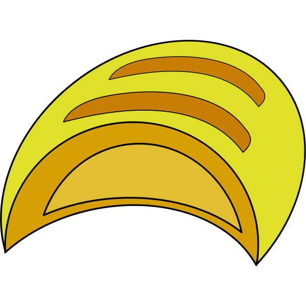Vector image of loaf of bread