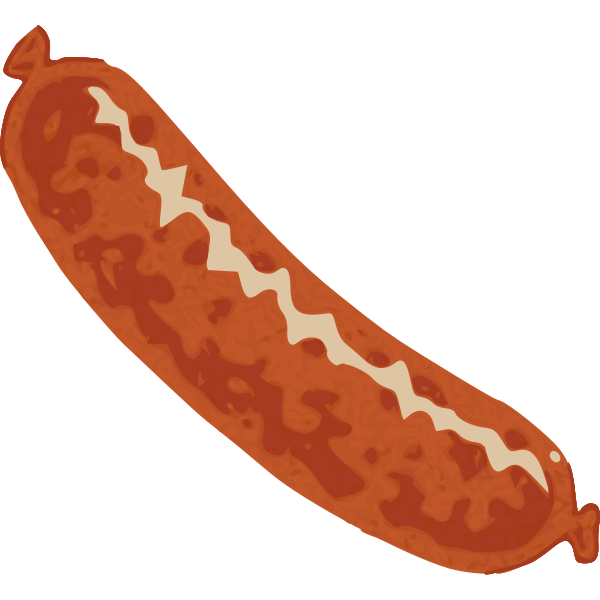 Sausage vector drawing