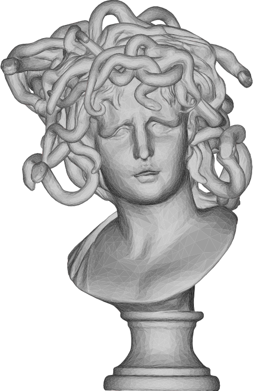 Medusa head bust 3D