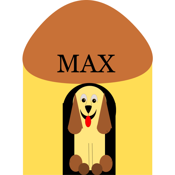 Download Dog In Doghouse Vector Image Free Svg