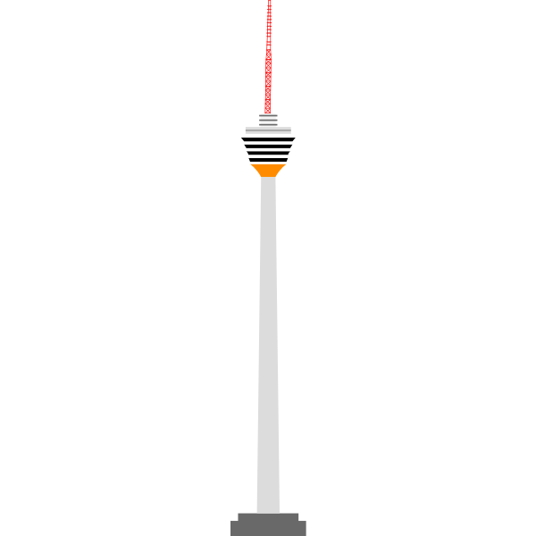 Menara tower vector clip art
