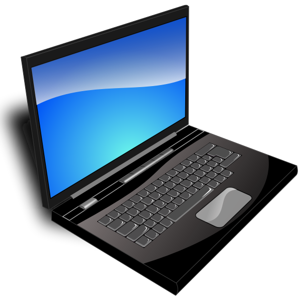 Laptop vector image | Free SVG