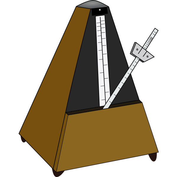 Metronome vector drawing