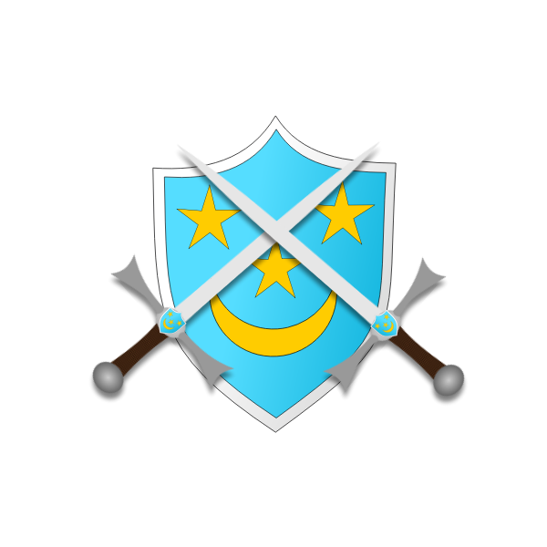 Coat of arms with two swords