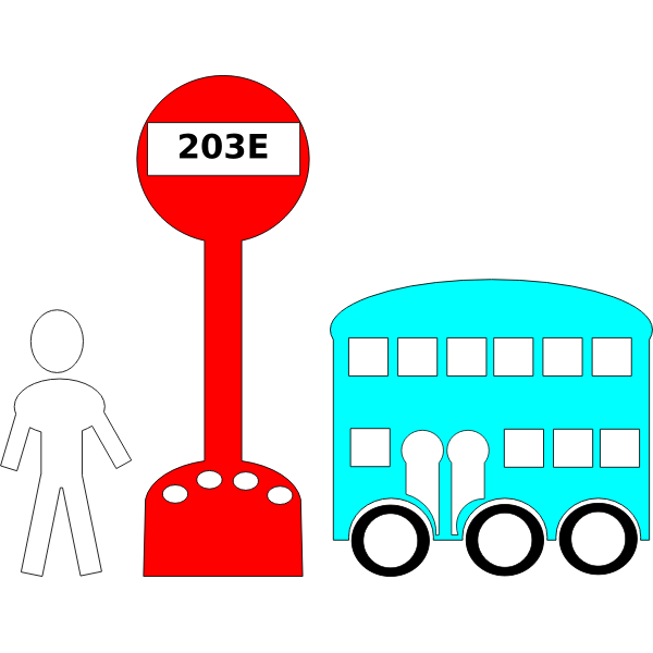 Bus station icons