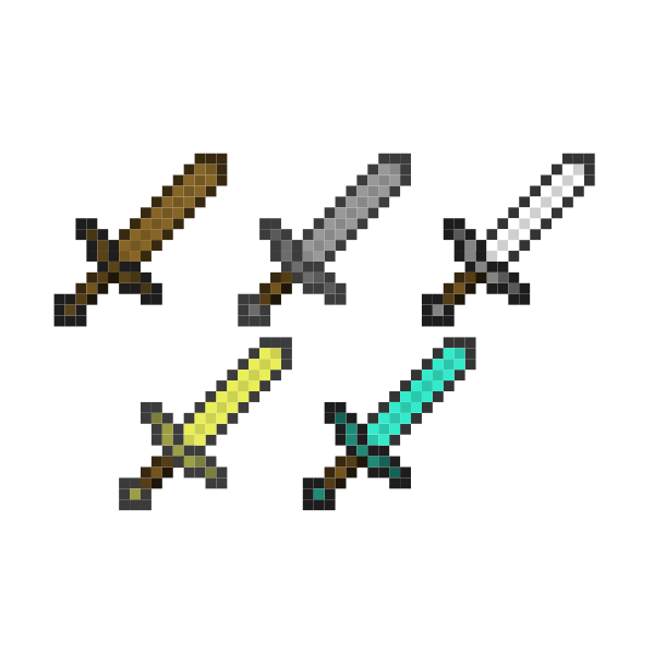 minecraft swords | Free SVG