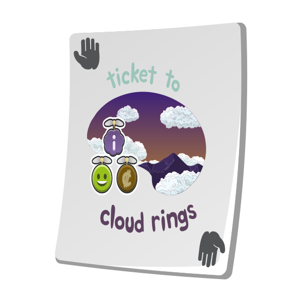 misc paradise ticket cloud rings