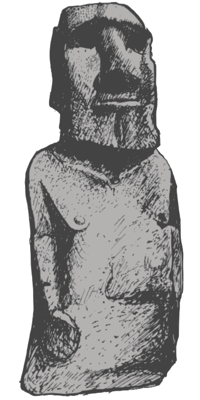 Moai ancient statue