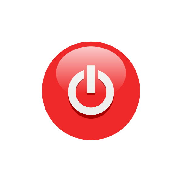 Download Red Power Button Drawing Free Svg