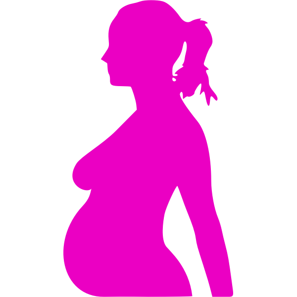 Pregnant woman vector illustration