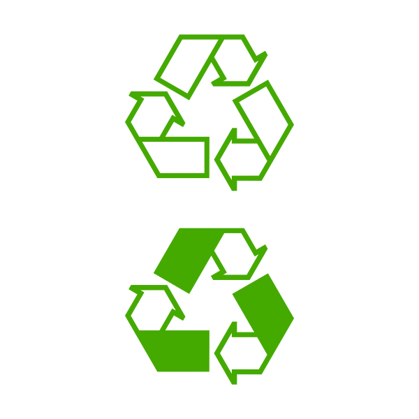 Recycling icons vector illustration