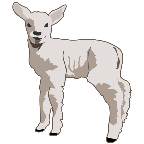 Download Young Lamb Vector Art Free Svg