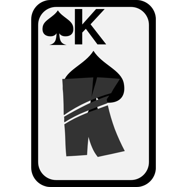 Download King Of Spades Funky Playing Card Vector Clip Art Free Svg