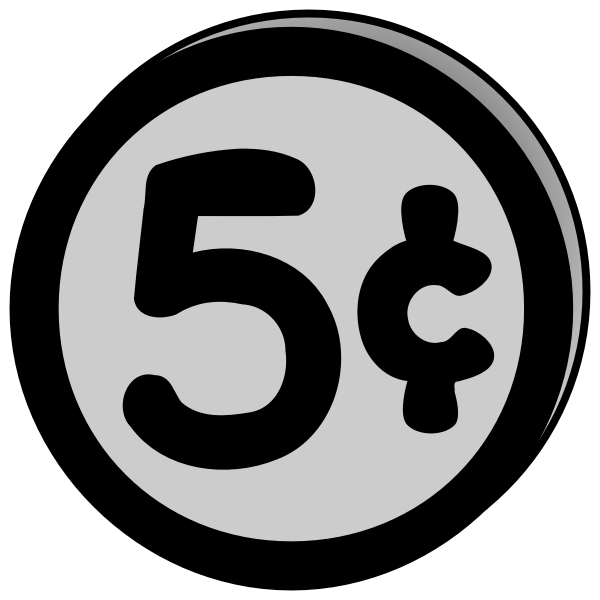 Coin 5 Cents Free SVG