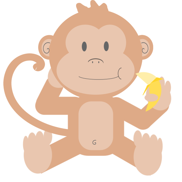 Download Monkey And Banana Free Svg