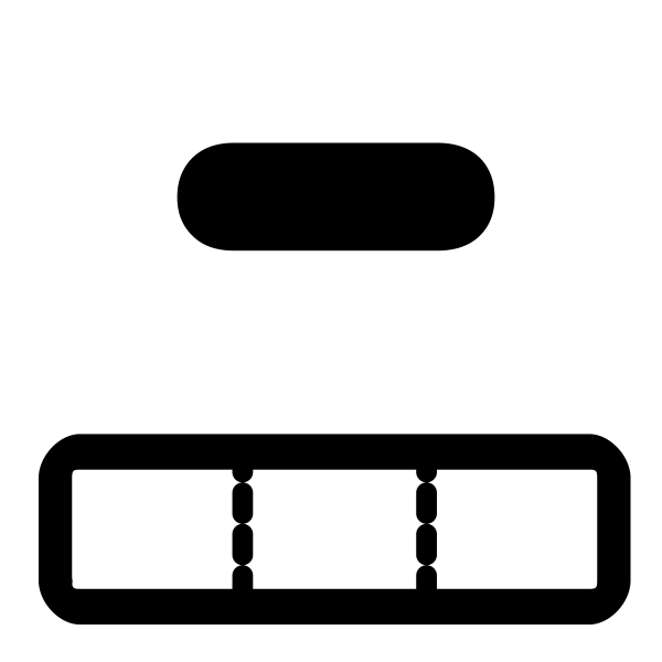 Delete table row symbol