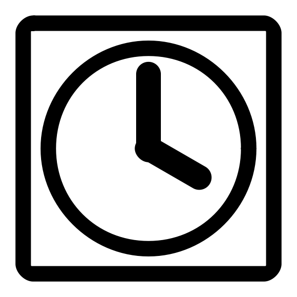 Temporary file icon symbol