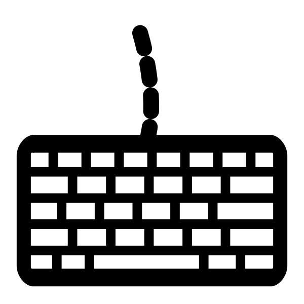 Keyboard vector image