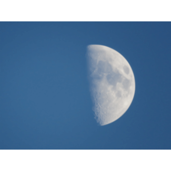moon in the daytime