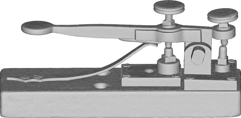Morse Telegraph Key 3D