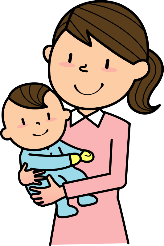 Mother and Baby Cartoon Style (#10)
