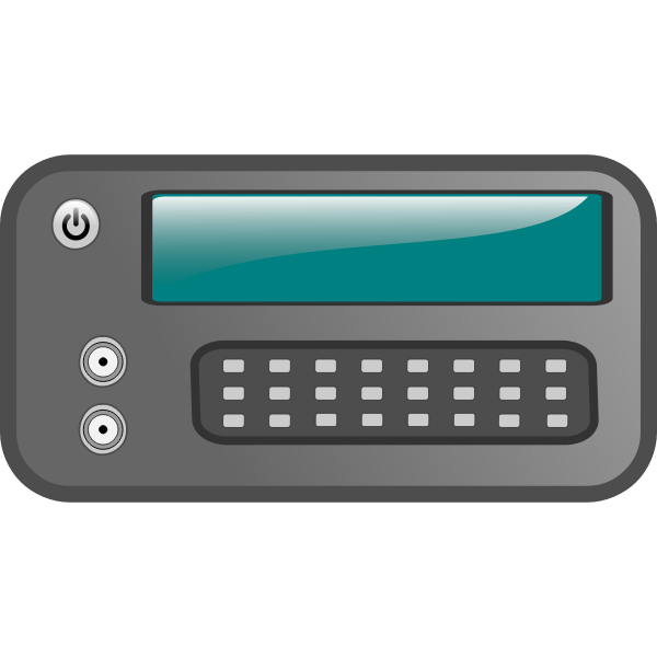 Vector image of electric function generator machine