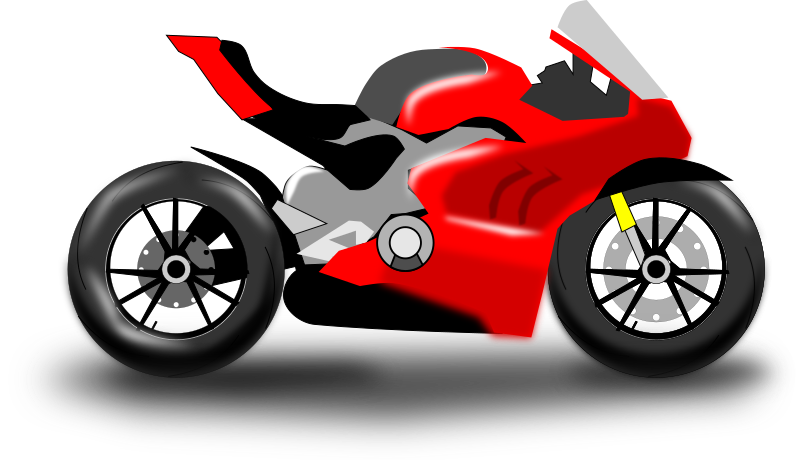 Motorcycle silhouette vector drawing
