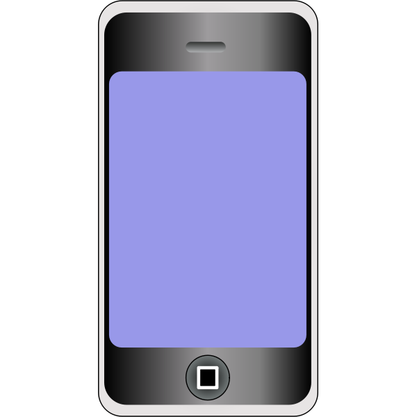 Vector graphics of mobile phone with big screen | Free SVG