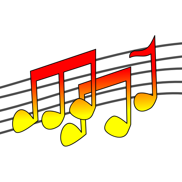 Musical notes vector image