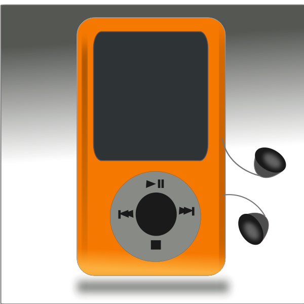 iPod media player vector drawing