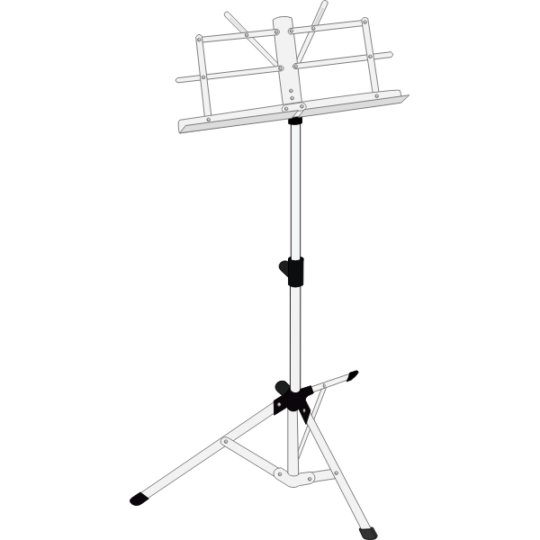 Music stand vector image