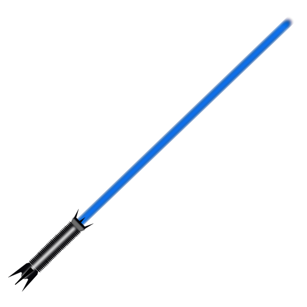 Blue light saber vector image